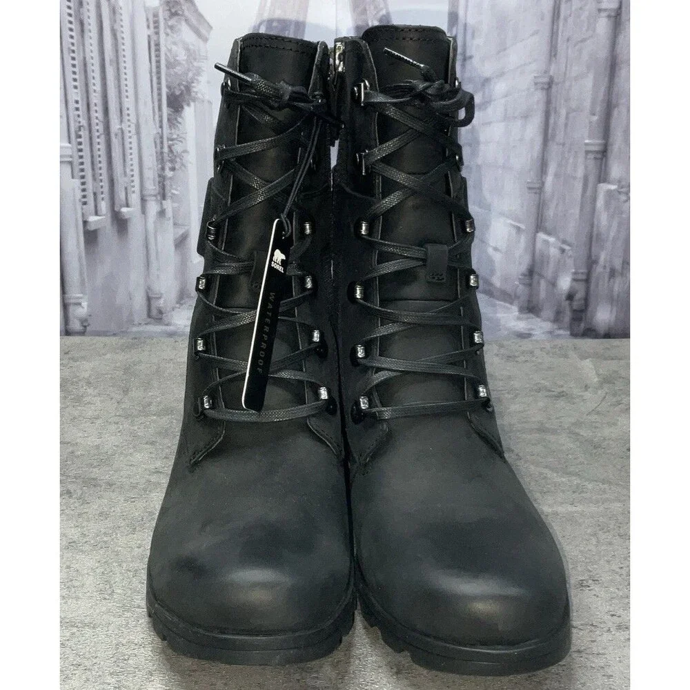 Sorel Women’s Emelie Conquest Boot-Light And Heavy Rain Waterproof Size 9